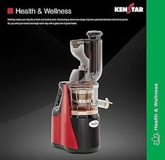 Kenstar Cold Press Juicer Fit Pro - 150W 150 Juicer (2 Jars, Red, Black)