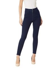 Miss Chase Women's Skinny Fit High Rise Clean Look Regular Length Clean Look Stretchable Denim Jeans