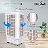 Kenstar Tall Boy HC 70 RE Desert Air Cooler for Home - Honeycomb Cooling Pads, Humidity Control (70L, 170 Watts) BLACK & WHITE