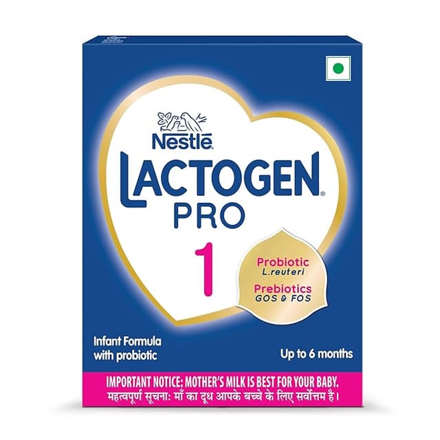 Lactogen Nestle Pro 1 Powder, Infant Formula Up To 6 Months With Probiotic And Prebiotics, Bag-In-Box Pack, 400G