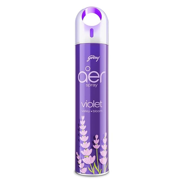 Godrej aer spray, Air Freshener for Home & Office - Violet Valley Bloom | Long-Lasting Fragrance