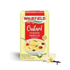 Weikfield Vanilla Custard Powder | Makes Smooth & Creamy Custard | Contains Quality Ingredients | Best for Fruit Salads & Puddings