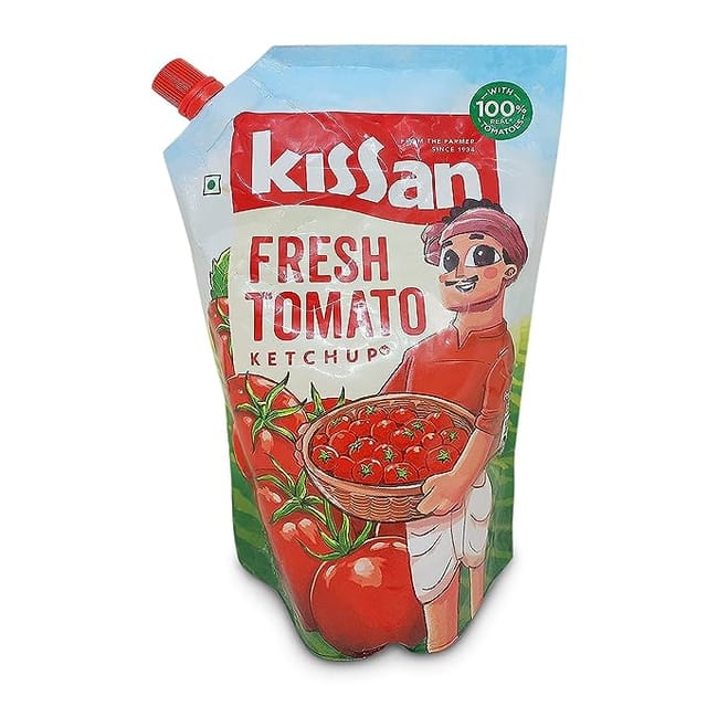 Kissan Fresh Tomato Ketchup Pouch, 1.1 Kg