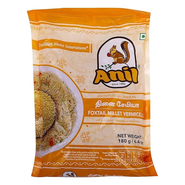 Anil Foxtail Millet Preservative Free Vermicelli, 180 gram