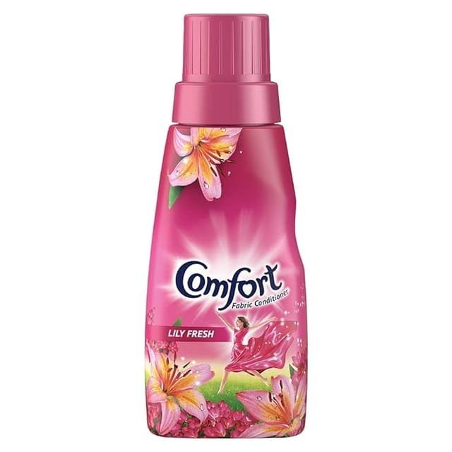 Comfort After Wash Lily Fresh Fabric Conditioner (Fabric Softener) - For Softness, Shine And Long Lasting Freshness, 220 ml