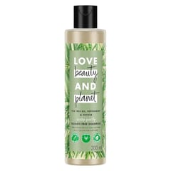 Love Beauty & Planet Tea Tree, Peppermint & Vetiver Natural Shampoo for Oily Scalp and Hair|No Sulfates,No Paraben|200ml