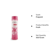 Pond'S Dreamflower Fragrant Talc Powder,Pack of 50 Gm