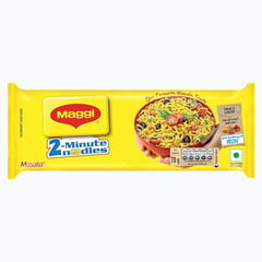 MAGGI 2-minute Instant Noodles, Masala Noodles with Goodness of Iron, Made with Choicest Quality Spices, Favourite Masala Taste, 420g Pouch