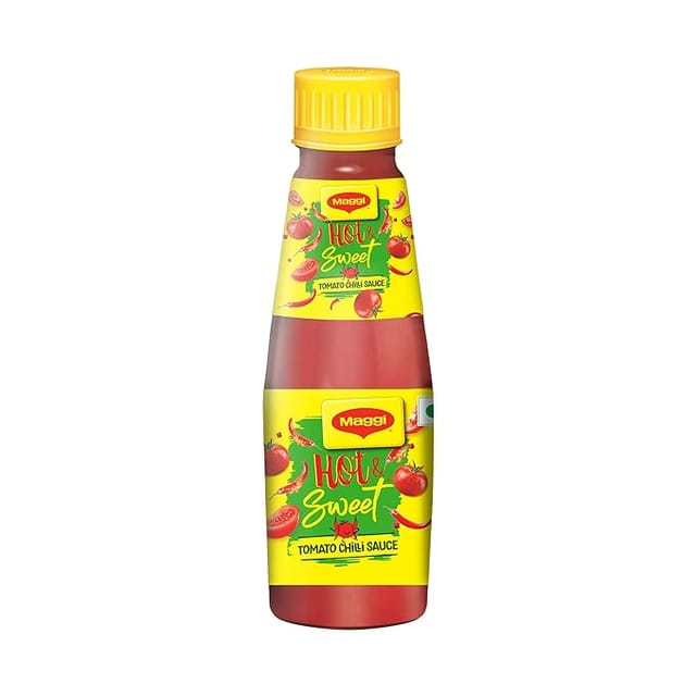 Maggi Hot & Sweet Tomato Chilli Sauce, Perfect Blend of Tomatoes & Chillies, 200g Bottle