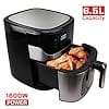 iBELL AF650M Air Fryer 6.5 Litre, 1600W, 8 Cooking Presets, Detachable Fryer Basket, Smart Rapid Air Technology, Timer Function, Auto-off & Adjustable Temperature Control (Black)