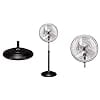 Crompton Storm 450 mm High Speed Pedestal Fan 1400RPM (Black)