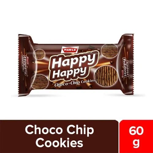 Parle Happy Happy Choco-Chip Cookies, 60 g Pouch