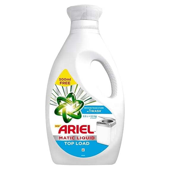 Ariel Matic Liquid Detergent Top Load 2 Ltr + 500 MilliLitre Free