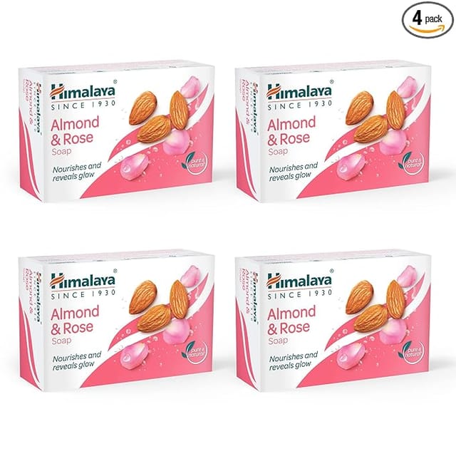 Himalaya Herbals Soap, Almond and Rose, 125g