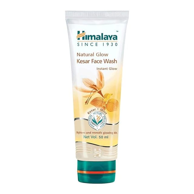 Himalaya Natural Glow Kesar Face Wash, 50ml