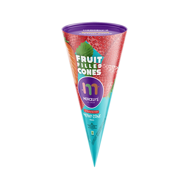 Mercelys Fruit filled Cone strawberry