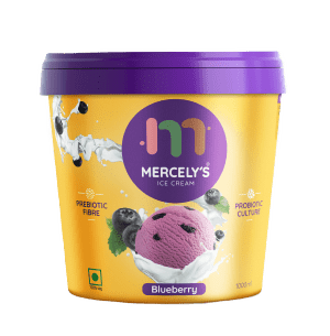 Mercelys Ice Cream Mini Tub Blueberry - 125ml