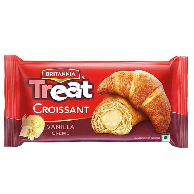 Britannia Treat Croissant Vanilla Crème Filling (45g)