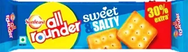 Sunfeast All Rounder Sweet & Salty Biscuits  Rs. 30