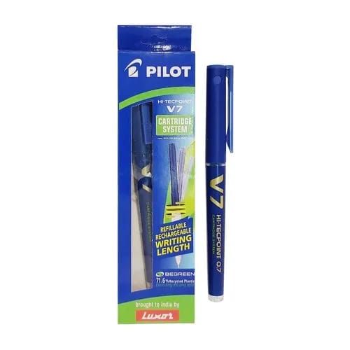 Blue Plastic Pilot Hitec V7 Roller Ball Pen