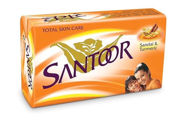 Santoor Sandal and Turmeric Soap, 150g