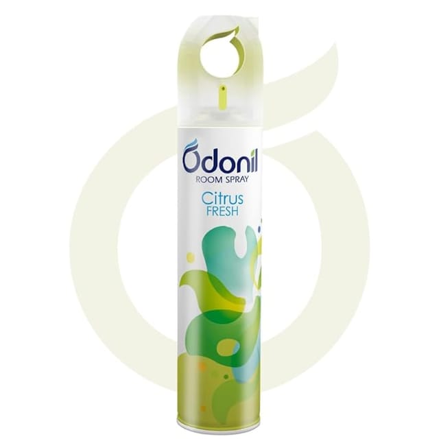 Odonil Room Air Freshner Spray, Citrus Fresh - 220 ml | Nature Inspired Fragrance for Home & Office | Long Lasting Fragrance