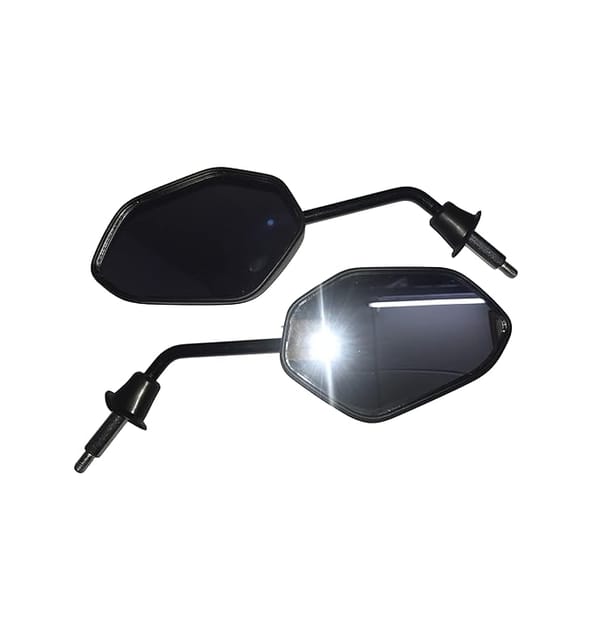 Perfect View Plastic Mirrors For Honda Activa New Model 6G Scooter (1 Pair) - Front