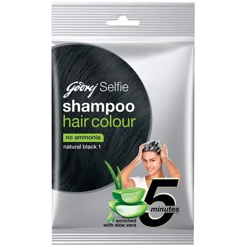 Godrej  Shampoo Hair Colour, 18 ml Natural Black