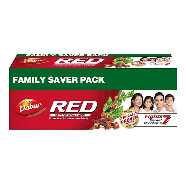 Dabur Red Toothpaste - 500g | Fluoride Free| Helps in Bad Breath Treatment, Cavity Protection, Plaque Removal |For Whole Mouth Health| Power of 13 Potent Ayurvedic Herbs