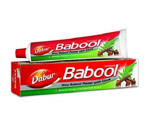 Dabur Babool Toothpaste for Strong Teeth - 175 gm with Toothbrush