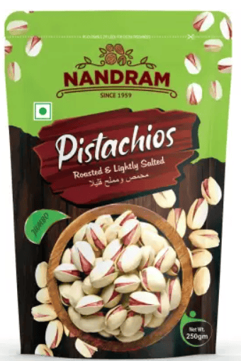 NANDRAM Premium Pistachios -250 gram Pistachios