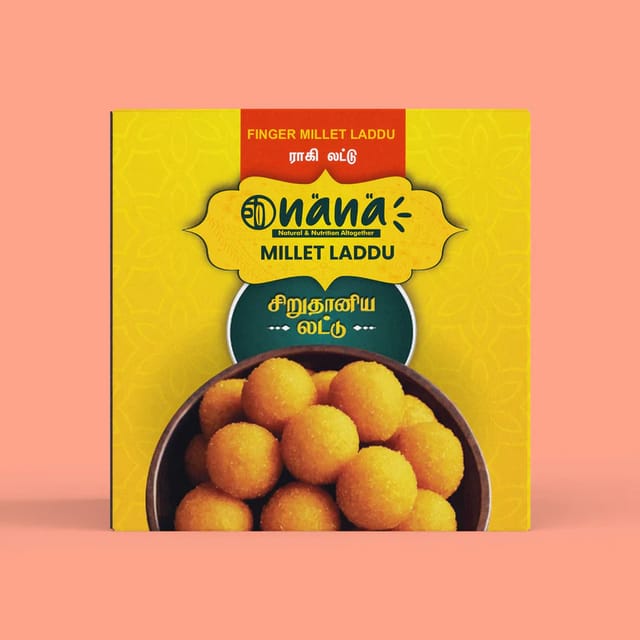 Nana Finger (Ragi | Ragula | Nachani) Millet Laddu