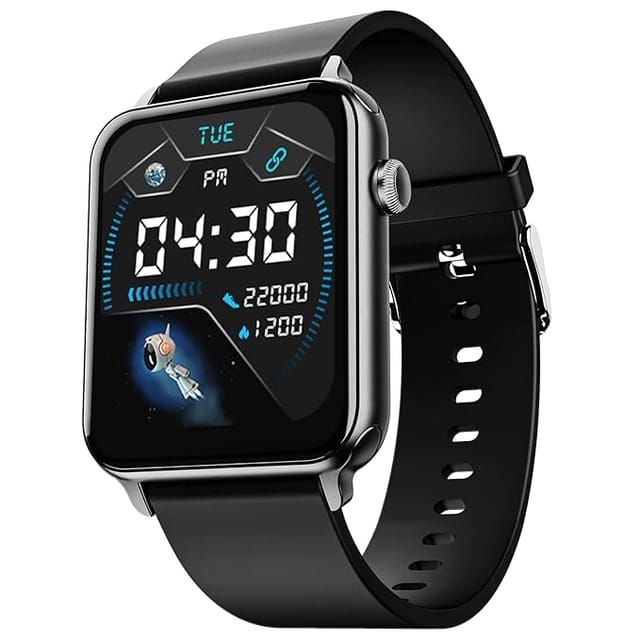 boAt Wave Lite Smart Watch w/ 1.69" (4.2 cm) HD Display, Sleek Metal Body, HR & SpO2 Level Monitor, 140+ Watch Faces, Activity Tracker, Multiple Sports Modes, IP68 & 7 Days Battery Life(Active Black)