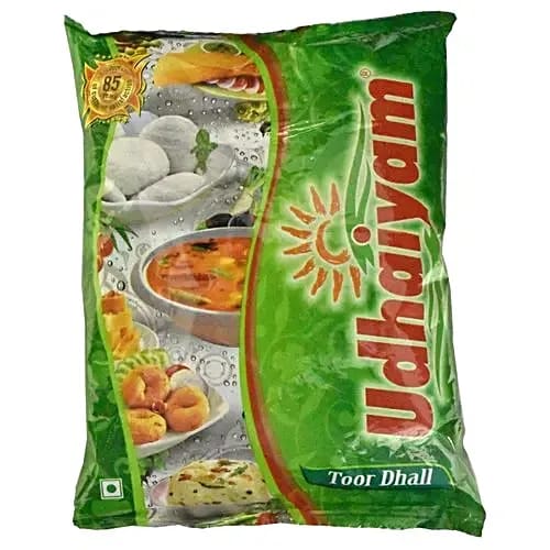 Udhaiyam Dhall - Toor, 500 g Pouch