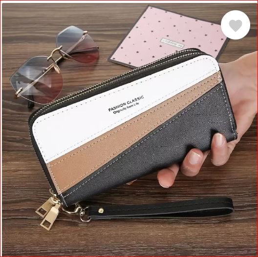 Women Multicolor Artificial Leather RFID Wallet  (8 Card Slots)