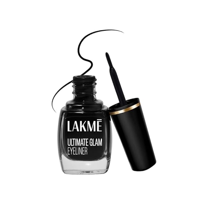 Lakme Insta Eye Liner, Black Semi_Matte Finish, Water Resistant, Long-Lasting, 9 Ml