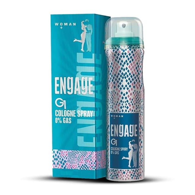 Engage G1 Cologne No Gas Perfume for Women, Floral and Sweet Fragrance Scent, Skin Friendly Women Perfume, 135ml