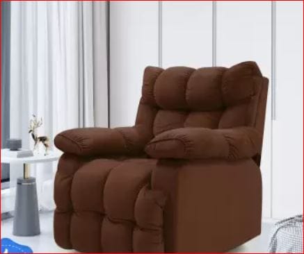 CARLTON LONDON Comfortex Fabric Manual Recliner  (Finish Color - Brown, DIY(Do-It-Yourself))