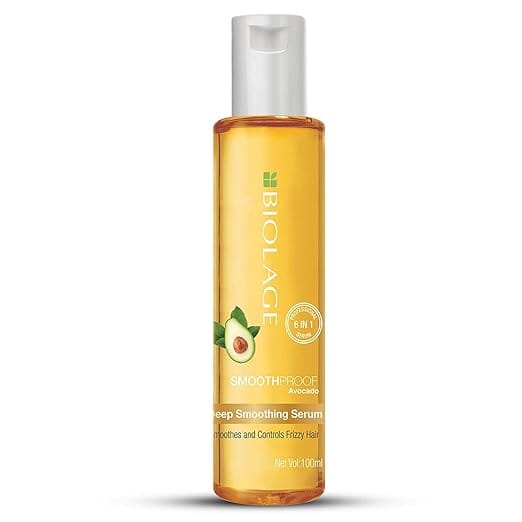 Biolage Smoothproof 6-in-1 Professional Hair Serum for Frizzy Hair |Deep Smoothening With Avocado & Grape Seed Oil | Natural & Vegan