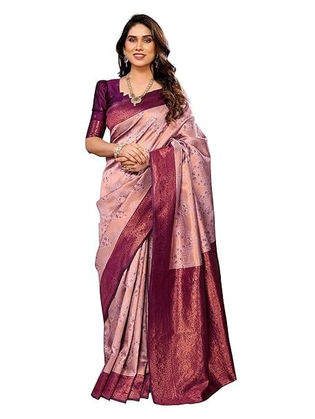 Avantika Fashion Women's Kanjivaram Soft Silk Banarasi Sarees With Blouse Piece