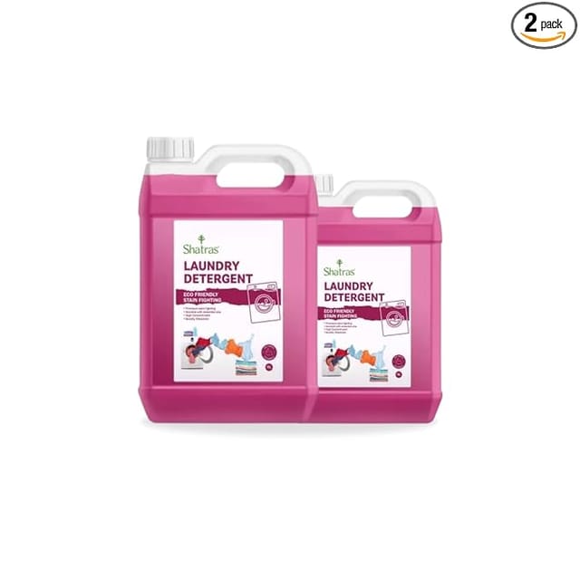 Shatras Eco-friendly Pink Lilly Liquid Detergent For all Types Of Clothes, Contain Natural Ingredients, Suitable for all types of washing machine, Long Lasting(Pack Of 2)